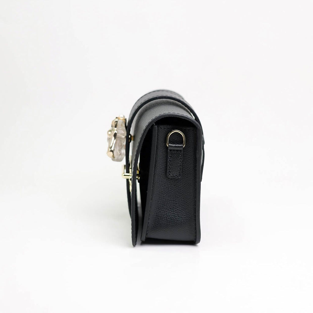 Horse Bag – Saffiano Leather and River Pearls