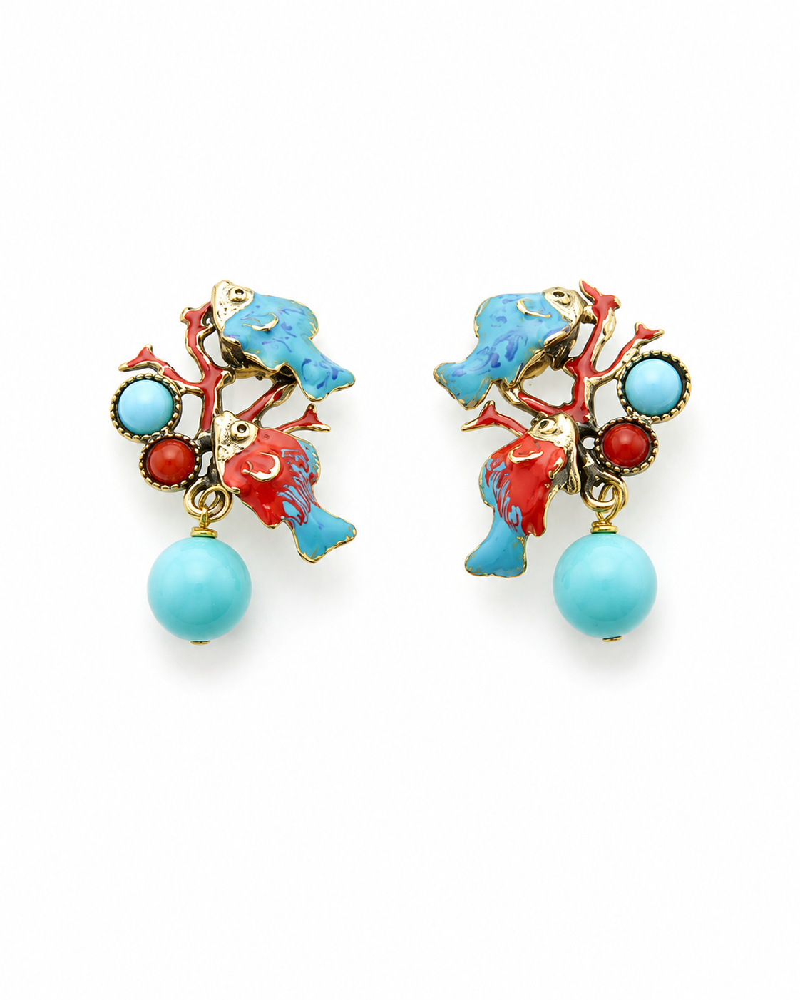 Collection Fish Turquoise – Perle di Fiume e Smalto