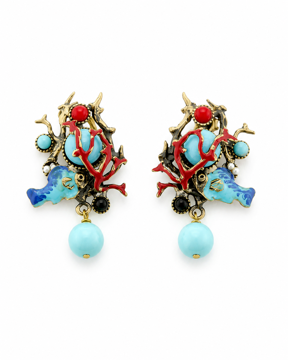 Collection Fish Turquoise – Perle di Fiume e Smalto