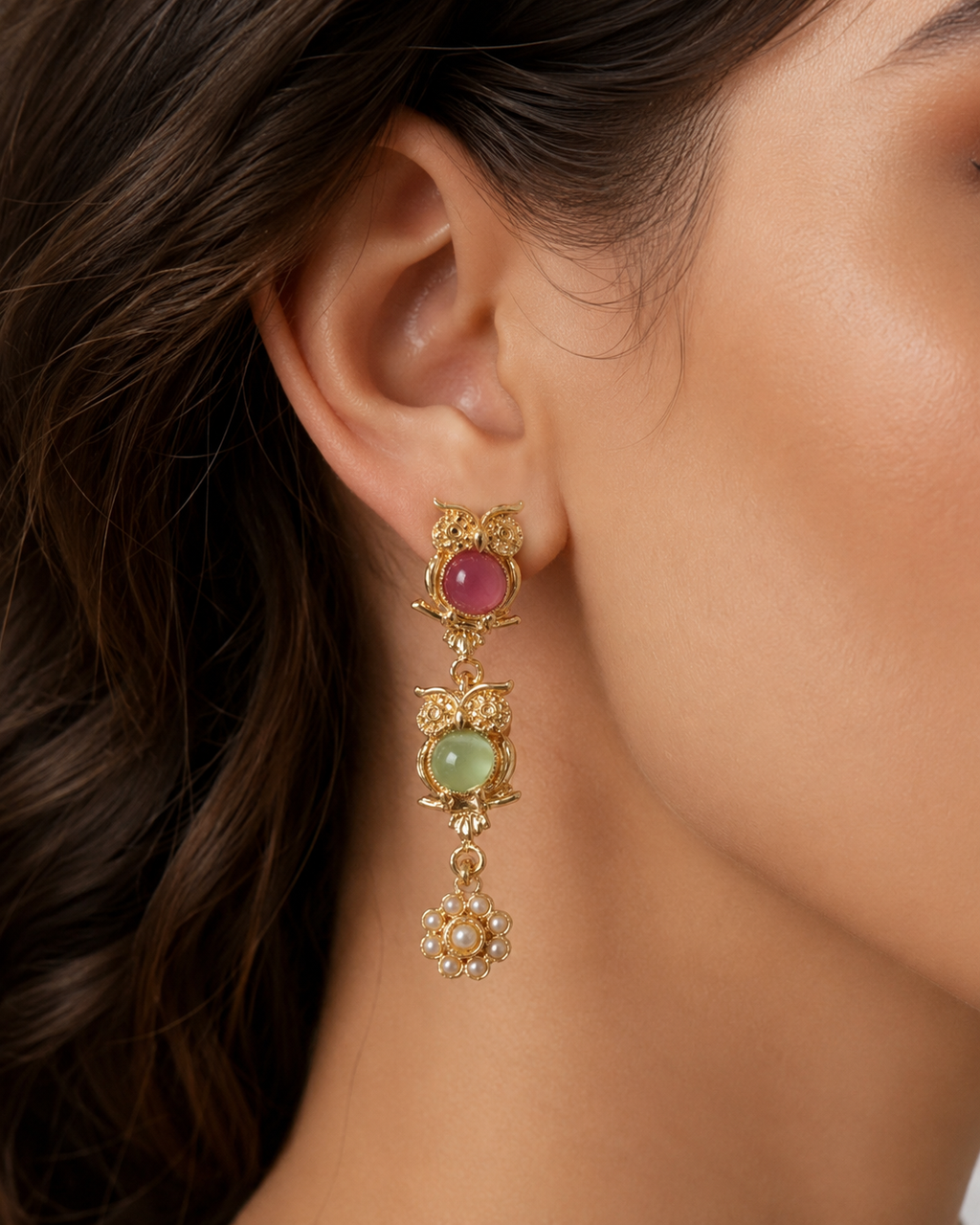 Orecchini Civetta – Pasta Vitrea Veneziana e Swarovski