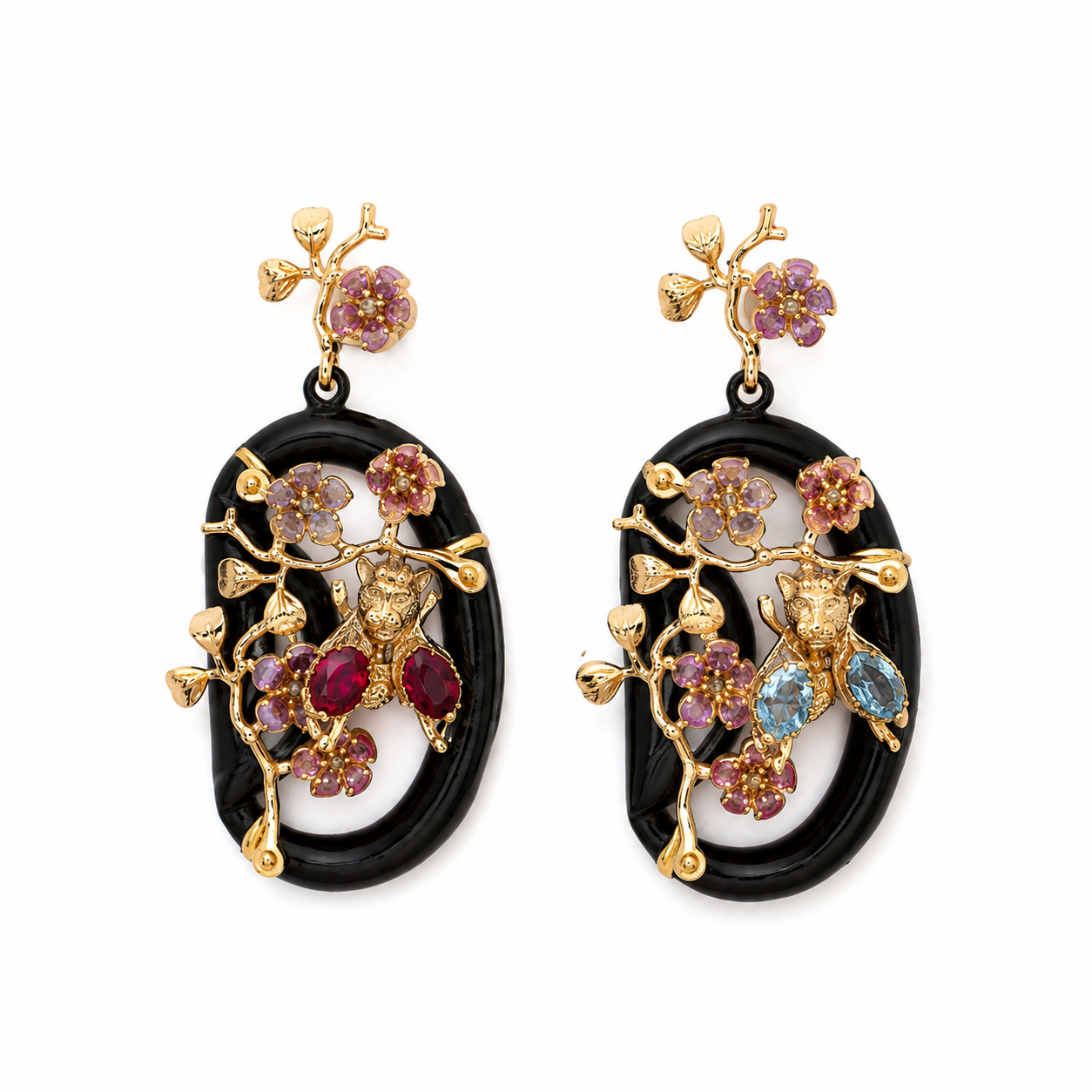 Collection Farfalle – Smalto, Quarzo Citrino e Swarovski