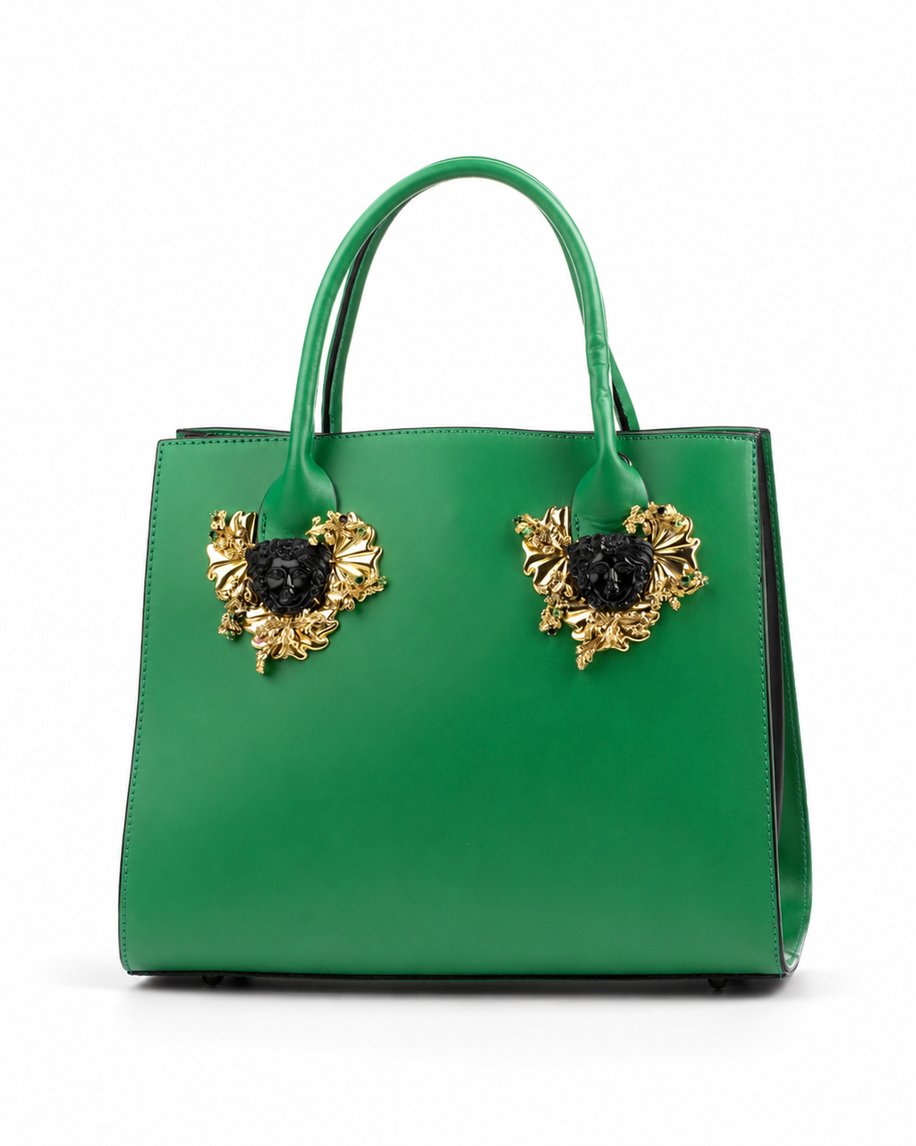 Minerva Bag – Pelle Saffiano, Bakelite e Granati