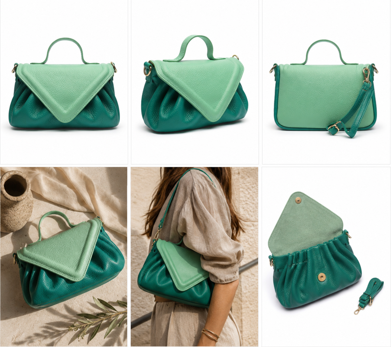 Lope Bag – Pelle Saffiano e Scamosciata