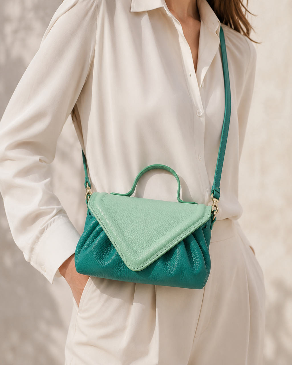 Lope Bag – Pelle Saffiano e Scamosciata