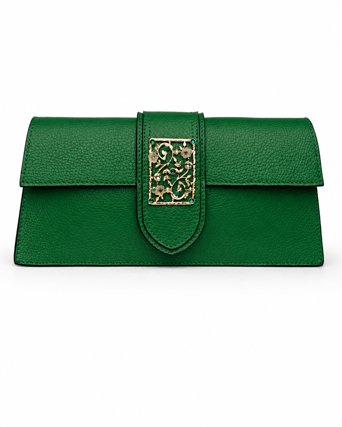 Pompei Bag – Pelle Saffiano, Cammeo e Granati
