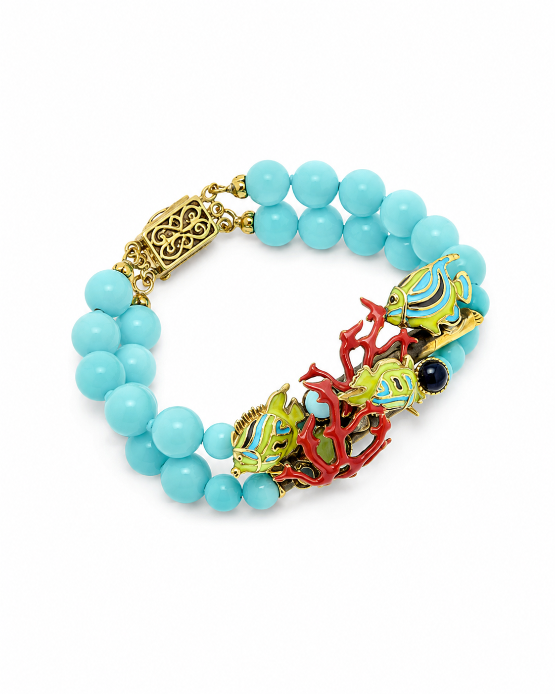 Collection Fish Turquoise – Perle di Fiume e Smalto